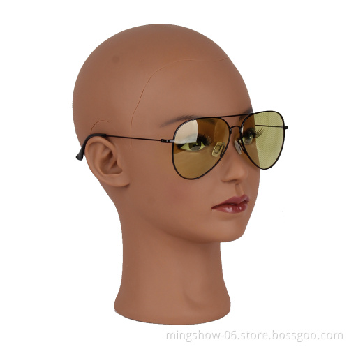 Afro Bald Mannequin Head Black Female Manikin Mode Professional Cosmetology For Wig Making Dummy Head 54cm Wig Making Heads